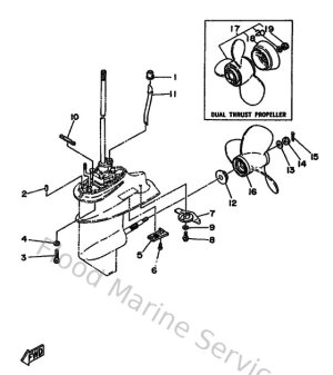 Diagram for Lower Casing & Drive