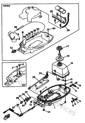 Diagram for Bottom Cowling