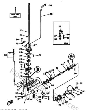 Diagram for Lower Casing & Drive