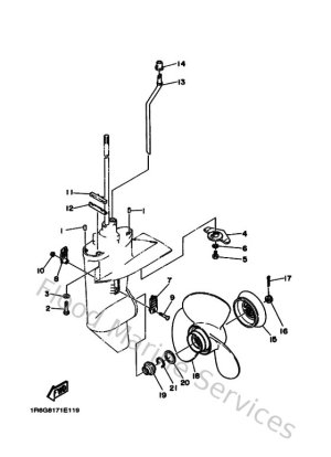 Diagram for Lower Casing & Drive 2