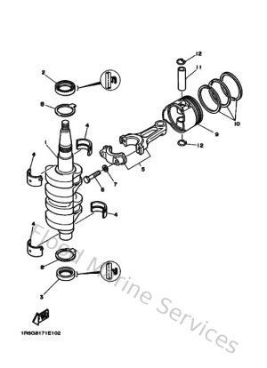 Diagram for Crankshaft & Piston