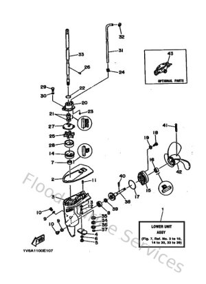 Diagram for Lower Casing & Drive 1
