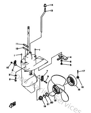 Diagram for Lower Casing & Drive