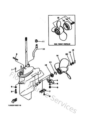 Diagram for Lower Casing & Drive 2