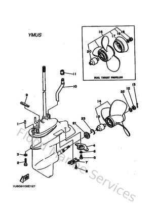 Diagram for Lower Casing & Drive 2 (USA)