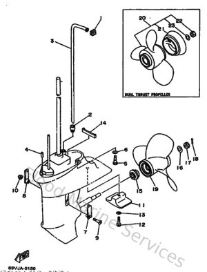 Diagram for Lower Casing & Drive