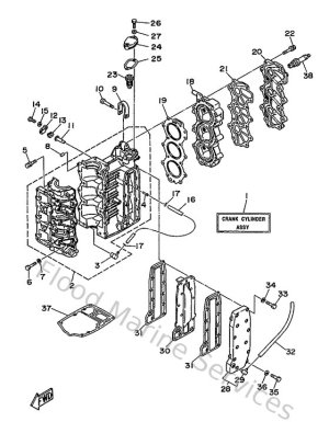 Diagram for Cylinder. Crankcase