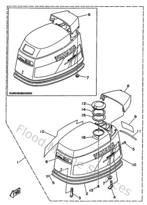 Diagram for Capot Supprieur