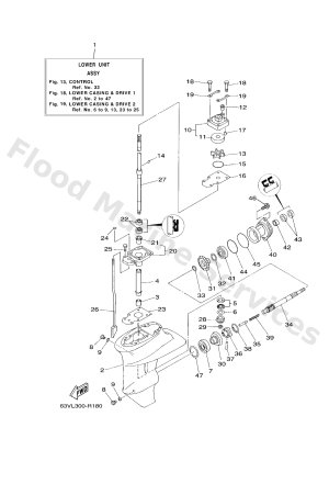 Diagram for LOWER CASING & DRIVE 1