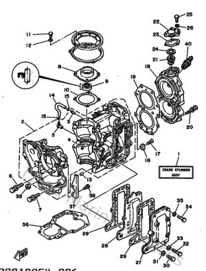 Diagram for Cylinder & Crankcase