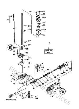 Diagram for Lower Casing & Drive