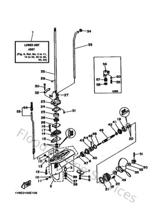 Diagram for Lower Casing & Drive 1