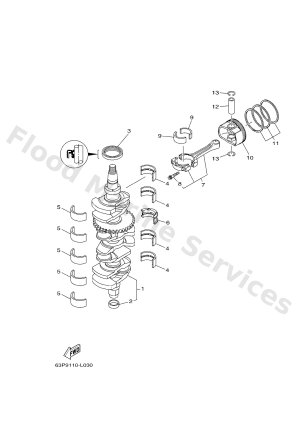 Diagram for CRANKSHAFT & PISTON