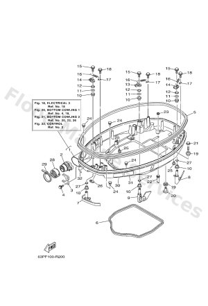 Diagram for BOTTOM COWLING 1