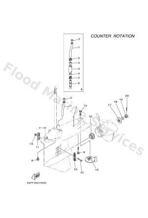 Diagram for LOWER CASING & DRIVE 4