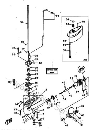 Diagram for Lower Casing & Drive