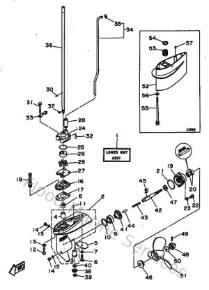 Diagram for Lower Casing & Drive