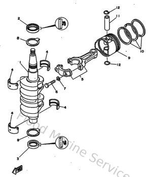 Diagram for Crankshaft & Piston