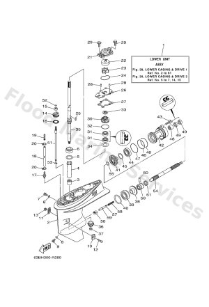 Diagram for LOWER CASING & DRIVE 1