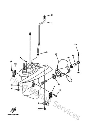 Diagram for Lower Casing & Drive 2