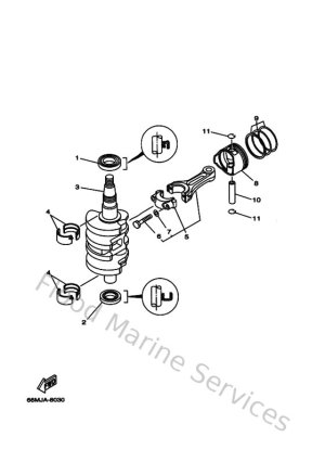 Diagram for Crankshaft & Piston