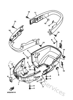 Diagram for Bottom Cowling