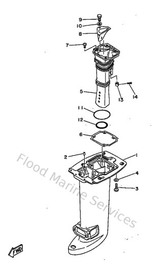 Diagram for Upper Casing