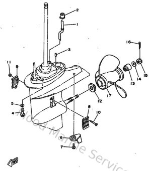 Diagram for Lower Casing & Drive