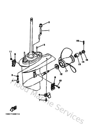 Diagram for Lower Casing & Drive 2