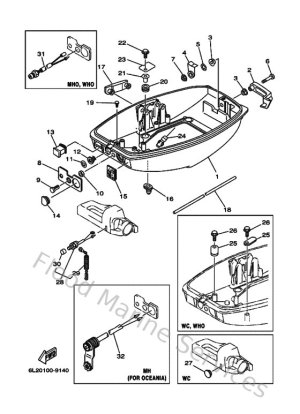 Diagram for Bottom Cowling