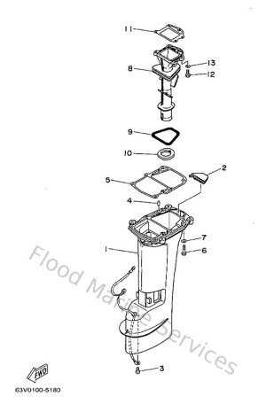Diagram for Upper Casing