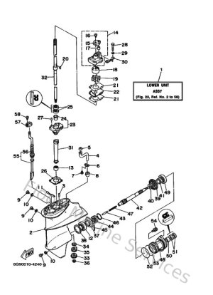 Diagram for Lower Casing & Drive