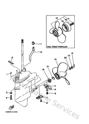 Diagram for Lower Casing & Drive