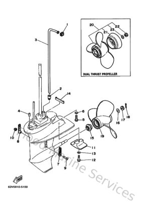 Diagram for Lower Casing & Drive 2