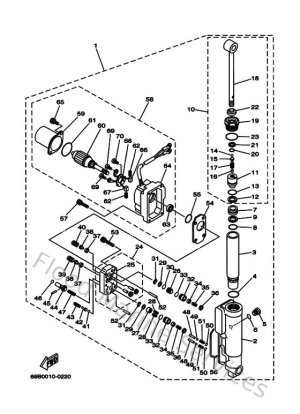 Diagram for Power Trim & Tilt Assy 1