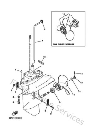 Diagram for Lower Casing & Drive 2