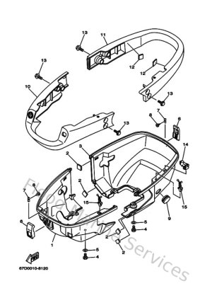 Diagram for Bottom Cowling