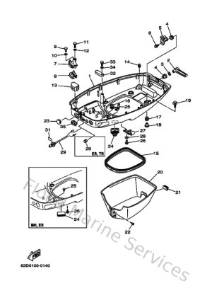 Diagram for Bottom Cowling