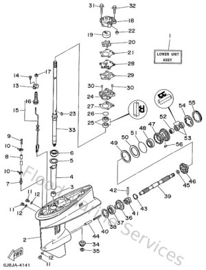Diagram for Lower Casing Drive
