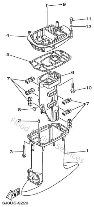 Diagram for Upper Casing