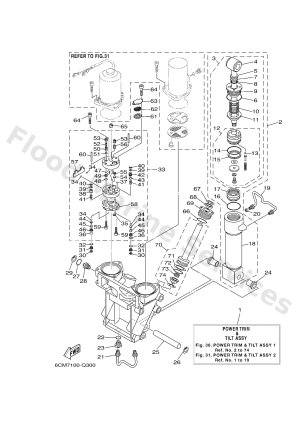 Diagram for POWER TRIM & TILT ASSY 1