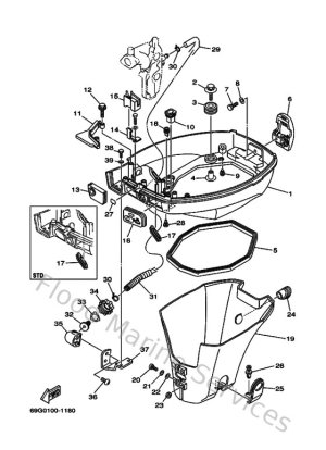 Diagram for Bottom Cowling