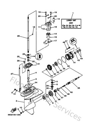 Diagram for Lower Casing & Drive 1