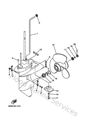 Diagram for Lower Casing & Drive 2