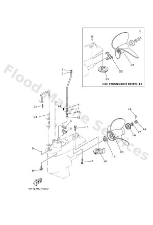 Diagram for LOWER CASING & DRIVE 2