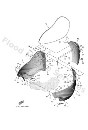 Diagram for BOTTOM COWLING 2