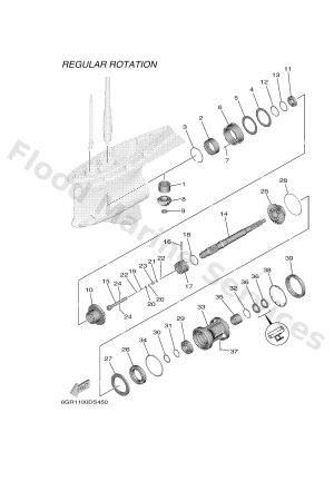 Diagram for LOWER CASING & DRIVE 2