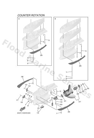 Diagram for LOWER CASING & DRIVE 6