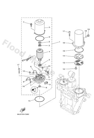Diagram for POWER TRIM & TILT ASSY 2