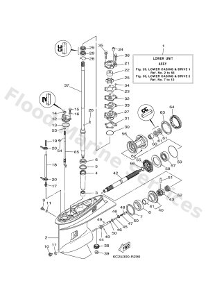 Diagram for LOWER CASING & DRIVE 1